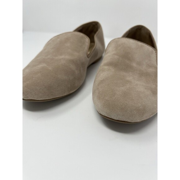 Birdies Starling Flat Slip On Comfort Shoes Loafer Size 10 Latte Suede Leather - Picture 7 of 9